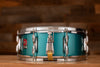 PREMIER 14 X 5.5 CABRIA LACQUER SNARE DRUM, TURQUOISE METALLIC (PRE-LOVED)