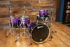 PREMIER GENISTA MAPLE 5 PIECE DRUM KIT, PURPLE SPARKLE FADE LACQUER (PRE-LOVED)