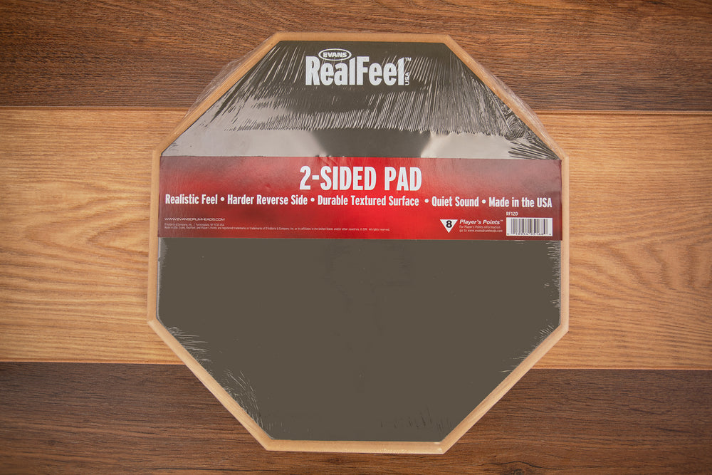 RealFeel by Evans 2-Sided Practice Pad, 12 Inch