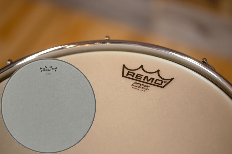 Remo emperor on sale snare side