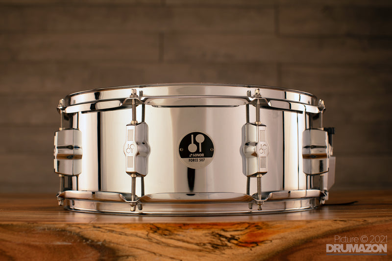 SONOR 14 X 5.5 FORCE 507 STEEL SNARE DRUM (PRE-LOVED)