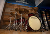 TAMA STARCLASSIC BUBINGA 5 PIECE DRUM KIT, GARNET QUILTED BUBINGA BURST, BLACK NICKEL FITTINGS (PRE-LOVED)