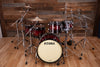 TAMA STARCLASSIC BUBINGA 5 PIECE DRUM KIT, GARNET QUILTED BUBINGA BURST, BLACK NICKEL FITTINGS (PRE-LOVED)