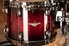 TAMA STARCLASSIC BUBINGA 5 PIECE DRUM KIT, GARNET QUILTED BUBINGA BURST, BLACK NICKEL FITTINGS (PRE-LOVED)