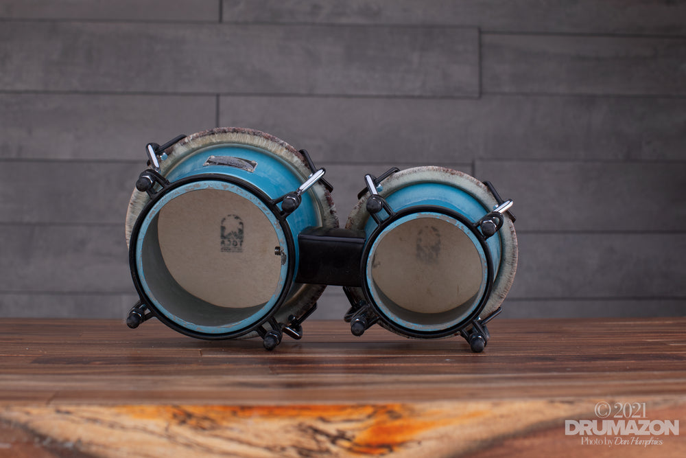 TOCA SHEILA E PLAYERS SERIES MINI BONGOS, BLUE (PRE-LOVED) – Drumazon